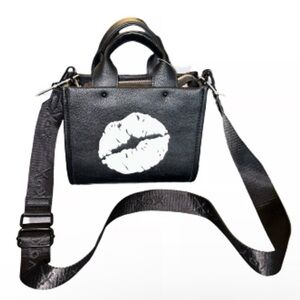 Betsey Johnson NWT Small Graphic Tote w/Guitar Strap